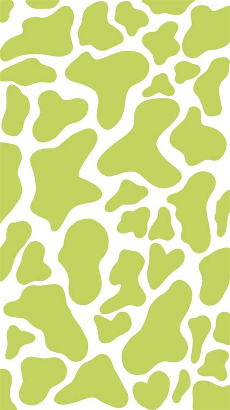 Mint Green Cow Print Wallpaper - leafonsand