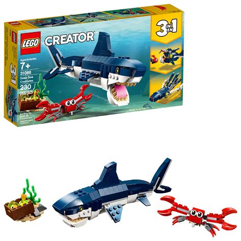 LEGO Creator 3in1 Deep Sea Creatures 31088 Sea Animal Toy Building Kit ...