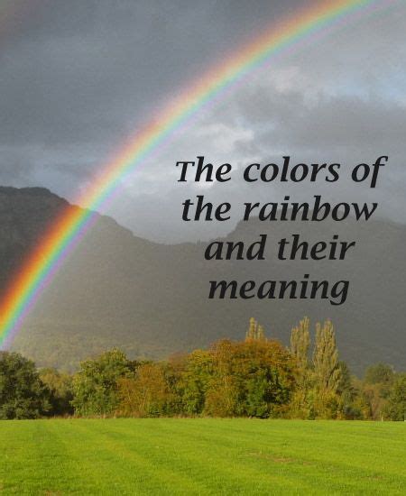 The colors of the rainbow and their meaning. | Color psychology, Rainbow colors, Rainbow