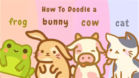 How To Doodle Cute Animals Doodling your requests ! - YouTube