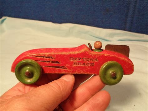 ANTIQUE WOOD TOY CAR **DAYTONA BEACH RACE CAR** -- Antique Price Guide ...