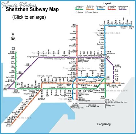 Shenzhen Subway Map - TravelsFinders.Com