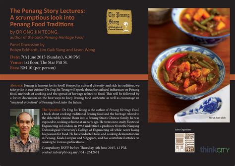 Penang Story Lecture – Penang Food Traditions