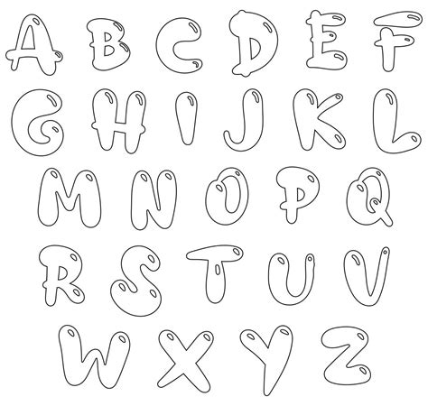 50 printable names in bubble letters im6p lettering - fancy bubble letter e woo jr kids ...