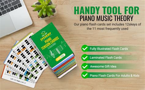 Spedemy Piano Chord Flashcards In Gift Box Piano Chords, 51% OFF