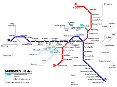 Mapa del Metro de Núremberg para Descarga | Mapa Detallado para Imprimir