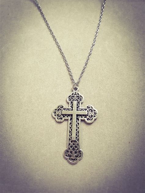 Christian cross necklace | Etsy