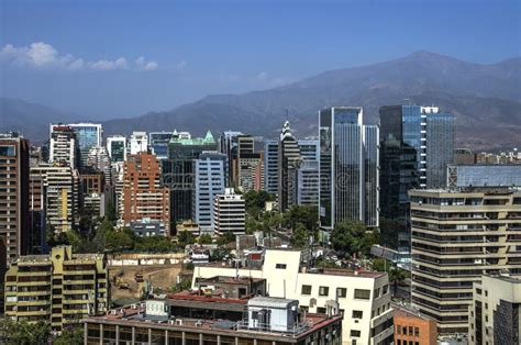 Skyline of Santiago stock image. Image of capital, latin - 96453743