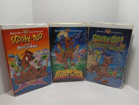 VINTAGE SCOOBY DOO VHS Lot Hollywood Zombie Island Witches Ghost £5.06 ...