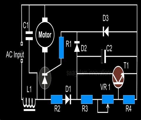 Simple Single Phase Ac Motor Speed Control Circuit Diagram M