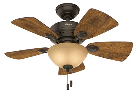 Hunter 34" Watson Ceiling Fan with Light in New Bronze - Walmart.com