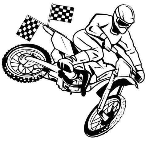 Dirt Bike Coloring Pages For Kids Coloring Pages