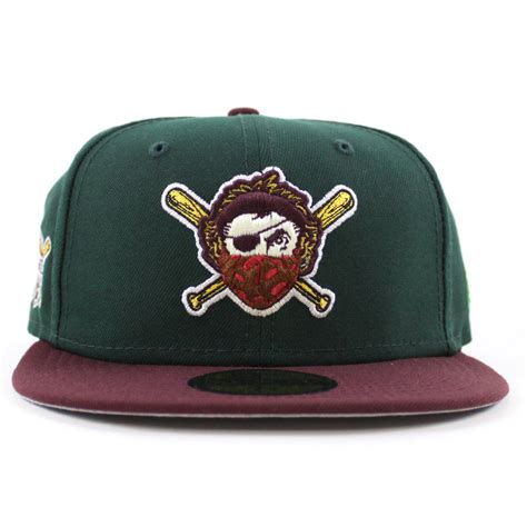 Pittsburgh Pirates Pirates Logo 59Fifty New Era Fitted Hat (Green Maro – ECAPCITY