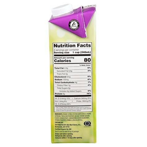 Soybean Milk Nutrition Facts | Blog Dandk