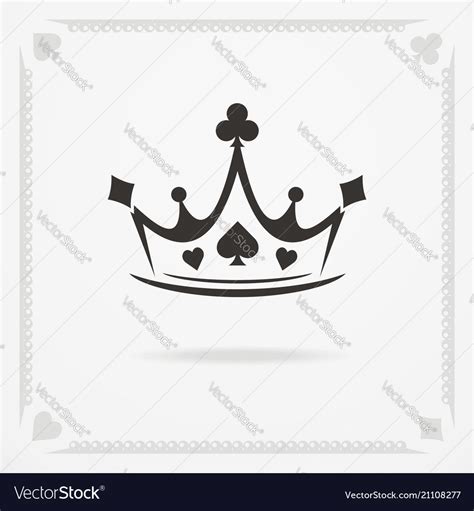 King crown symbol Royalty Free Vector Image - VectorStock