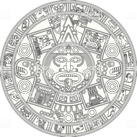 Mayan Calendar Drawing - Elsey Idalina