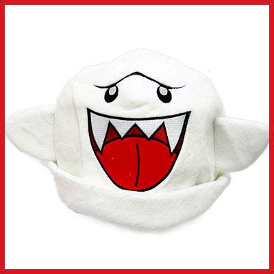 Super Mario Boo Ghost Plush Cosplay Costume Beanie/Hat | #170509112