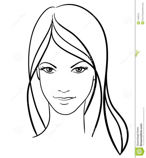 Pretty Girl Face Drawing at GetDrawings | Free download