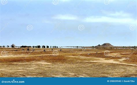 A mirage in the desert stock photo. Image of mirage - 298039940