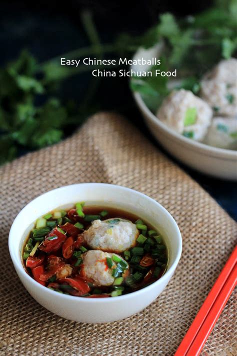 Easy Chinese Meatballs - China Sichuan Food