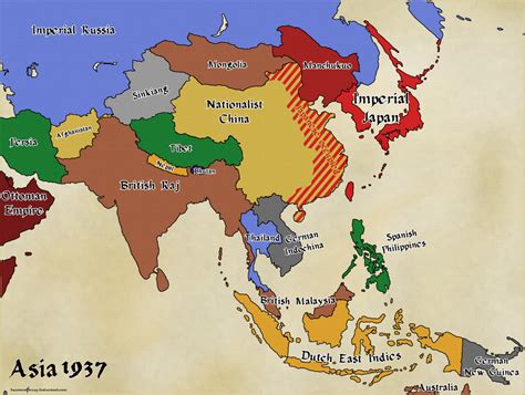 AltHist Asia Map 1937 by DaemonofDecay on DeviantArt