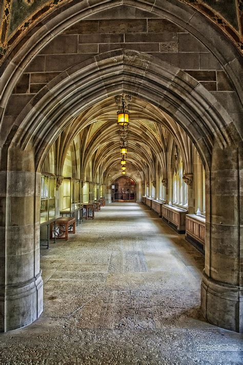 Cloister Hallway Inside Sterling Memorial Library - Yale University Photograph by Mountain ...