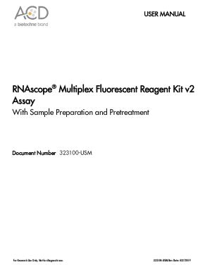 Fillable Online RNAscope Multiplex Fluorescent Reagent Kit v2 Fax Email Print - pdfFiller