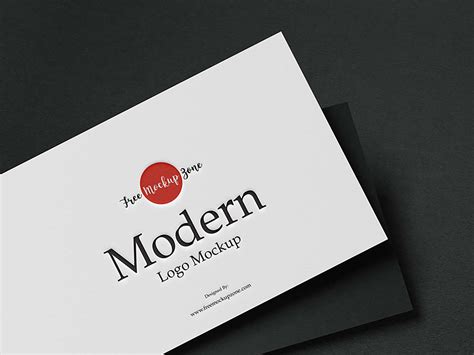 Free Modern Logo Mockup Design (PSD)