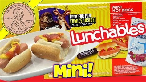 Lunchables Mini Hot Dog Kids Lunch Room Snack - YouTube