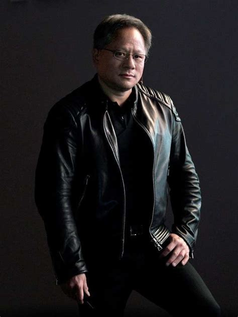 Jensen Huang Black Leather Jacket - Victoria Jacket