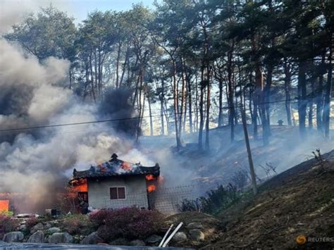 South Korea wildfire forces 500 residents to evacuate, rain helps fight flames - TODAY