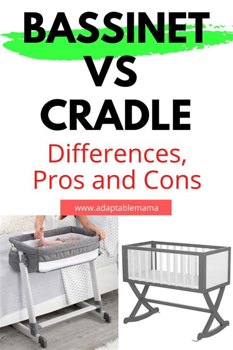 BASSINET VS CRADLE: Differences, Pros and Cons | Bassinet, Cradle ...