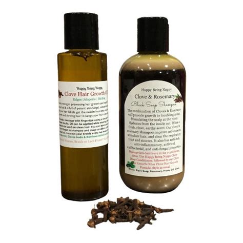 Clove Hair Growth Oil | Clove Rosemary Shampoo | Clove Water Spray SET – happybeingnappystore