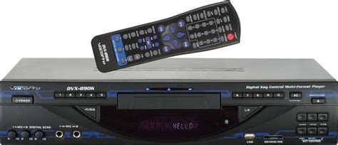 VOCOPRO DVX-890K Multi-Format Digital Key Control DVD/DivX Player with – KARAOKE CENTER USA