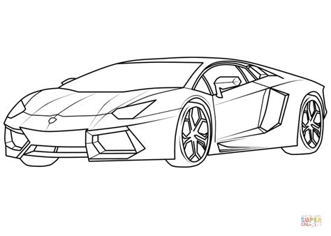 Lamborghini Aventador Supercar coloring page | Free Printable Coloring Pages | Best lamborghini ...