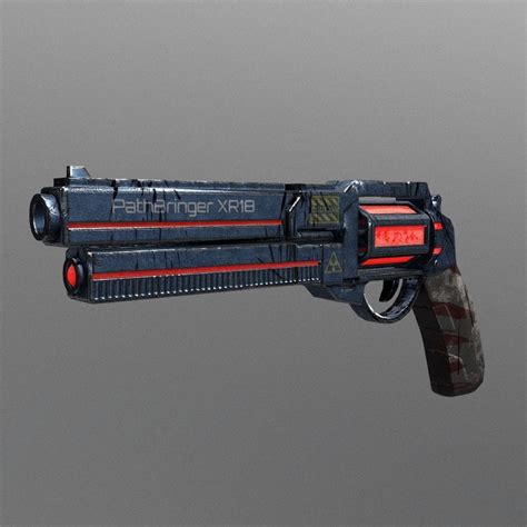 PathBringer XR18 - Sci-fi Revolver 3D asset | CGTrader