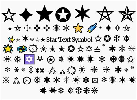 Star Symbol (Copy and Paste) - ★ ⋆ ★ | Star logo design, Text symbols, Cool symbols