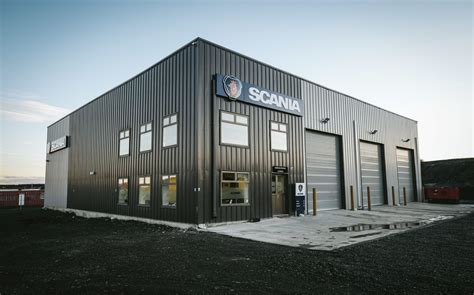 Prefab Steel Building Automotive Workshop. 85x87 Scania Warehouse ...