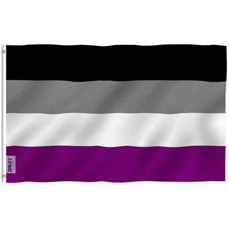 Anley 3x5 Feet Asexual Pride Flag - Asexual Pride Flag Polyester ...