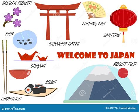 Japan Symbols Vector Illustration | CartoonDealer.com #18960286