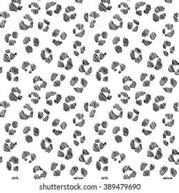 Seamless Pattern Leopard Spots Stock Vector (Royalty Free) 389479690 ...