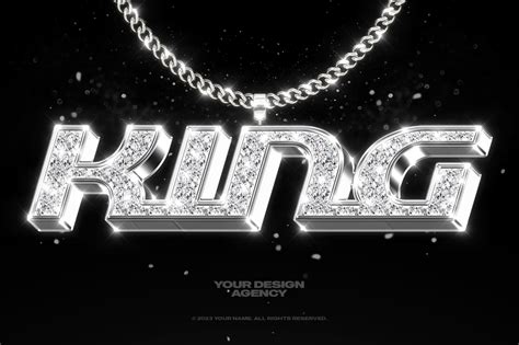 Bling Bling Logo and Text Effects on Yellow Images Creative Store - 122865