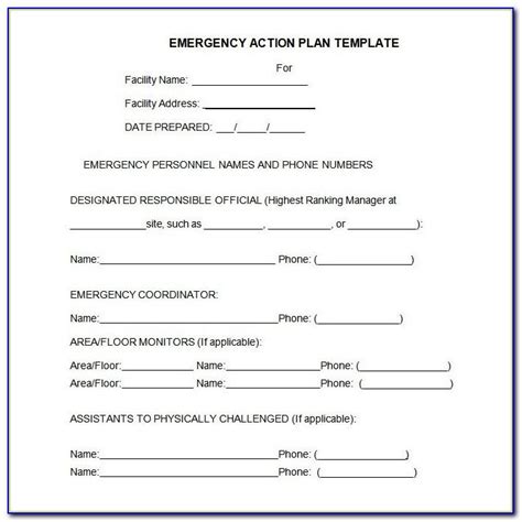 Osha Fire Evacuation Plan Template Intended For Fresh Band Rider Contract Template ...