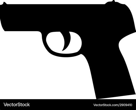 Gun silhouette Royalty Free Vector Image - VectorStock