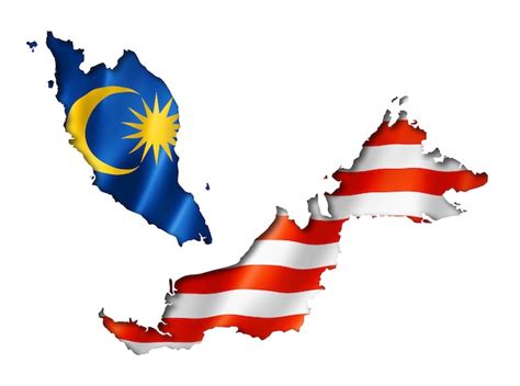 Premium Photo | Malaysian flag map