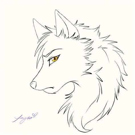 Easy Wolf Drawing at GetDrawings | Free download