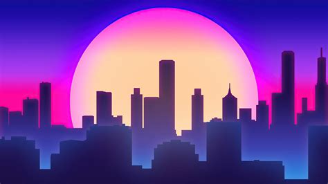 2048x1152 City Vibes Synthwave 4k 2048x1152 Resolution HD 4k Wallpapers, Images, Backgrounds ...