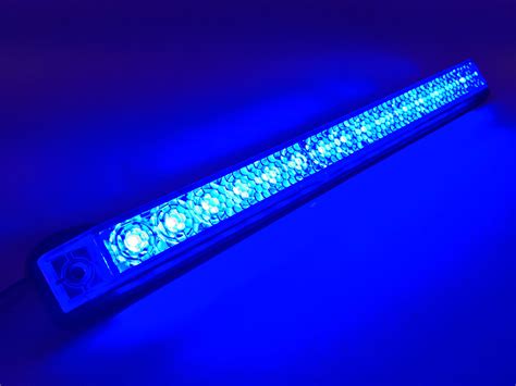 MARINE BOAT BLUE LED STRIP LIGHT 23LM SURFACE MOUNT 12V 3W IP67 4500K 8.2X0.8&am Marine and RV ...