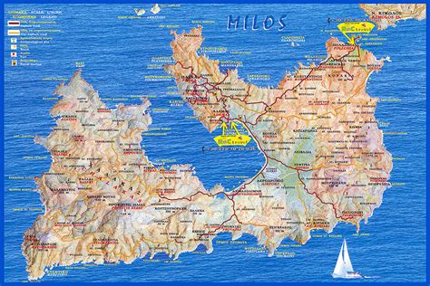 Milos Island Map