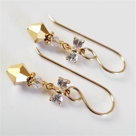 Shiny Gold Bow Earrings | Fresh Designs